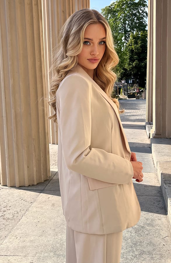 Dames Blazer Jaci Beige – shoparchief — foto 2