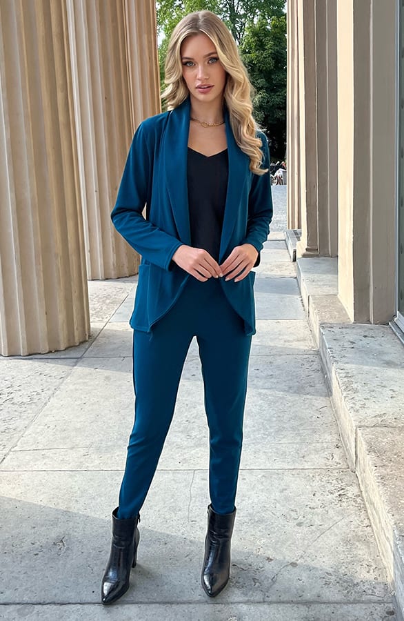 Strik Broek Claire Petrol – shoparchief — foto 5
