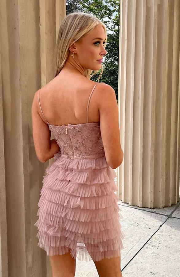 Exclusive Tule Jurk Sadie Roze – shoparchief — foto 5