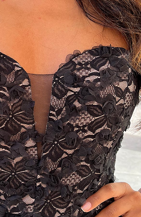 Exclusive Tule Jurk Sadie Zwart – shoparchief — foto 5