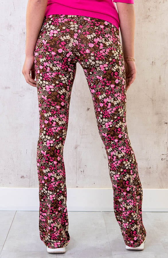 Janine Flared Broek Flower Roze – shoparchief — foto 4