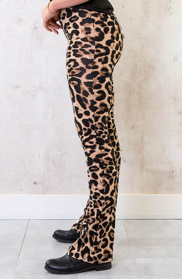 Janine Flared Broek Panterprint – shoparchief — foto 2