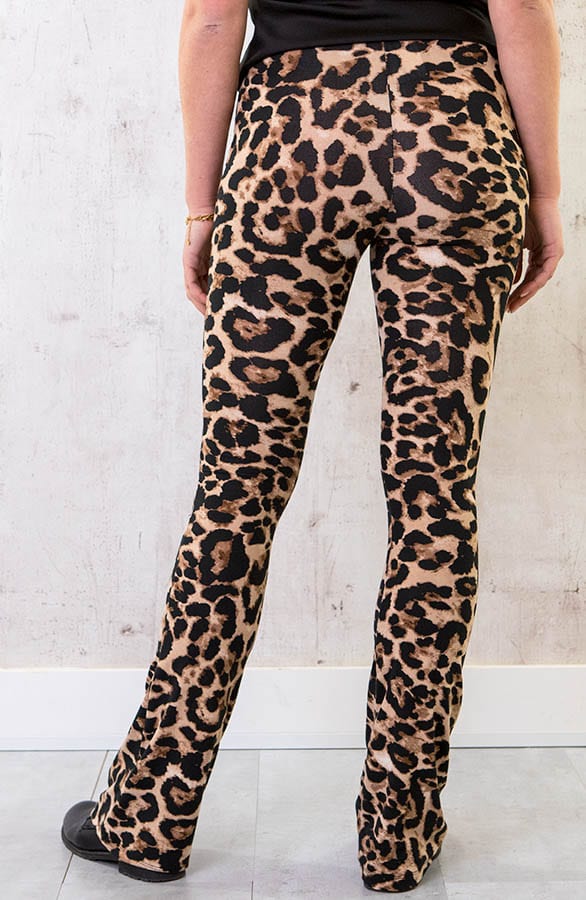 Janine Flared Broek Panterprint – shoparchief — foto 4