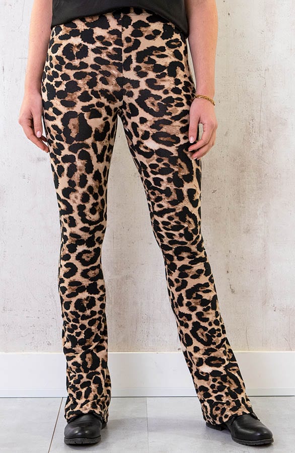 Janine Flared Broek Panterprint – shoparchief — foto 3
