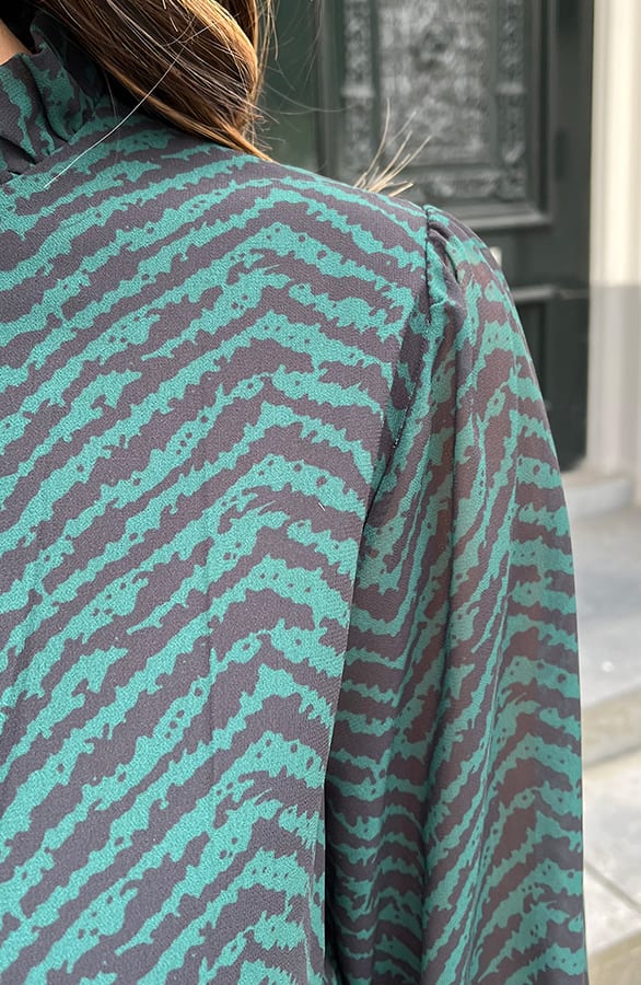 Limited Print Jurk Yade Smaragd – shoparchief — foto 8