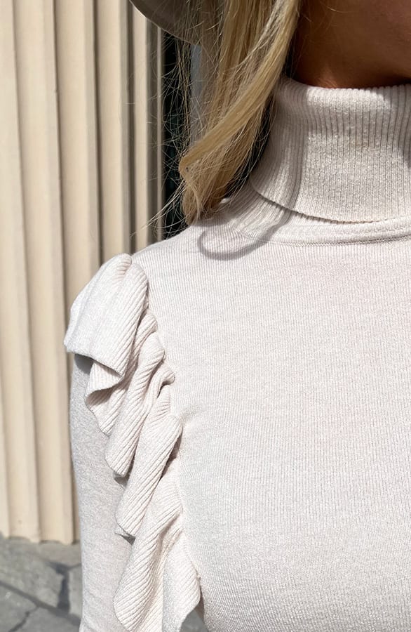 Ruches Col Trui Jackie Offwhite – shoparchief — foto 8