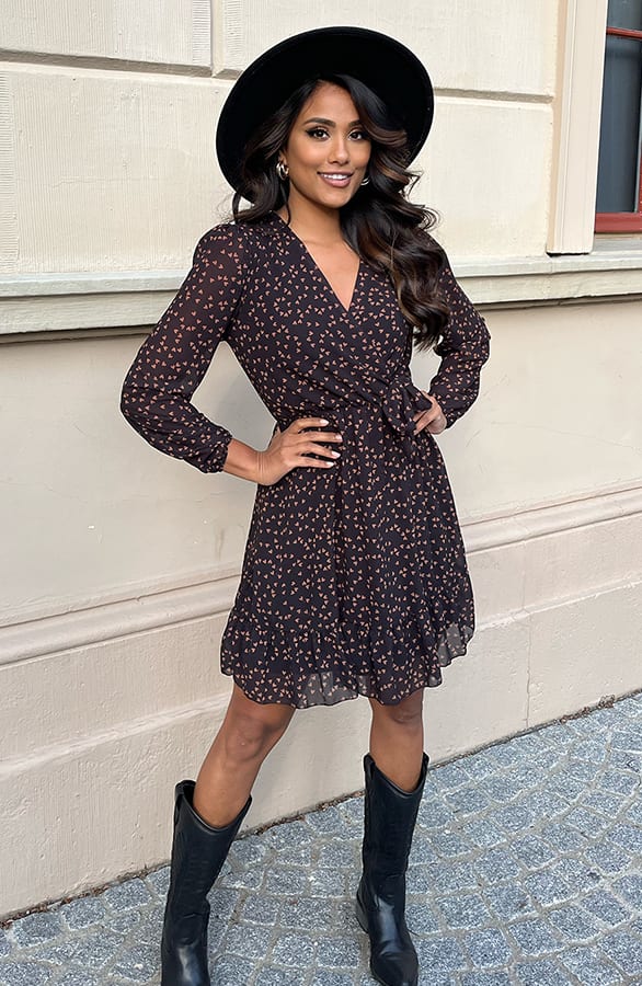 Hartjes Strik Jurk Vivian Cognac – shoparchief — foto 6