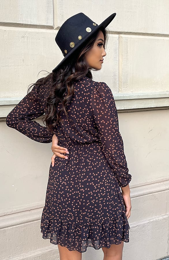 Hartjes Strik Jurk Vivian Cognac – shoparchief — foto 4