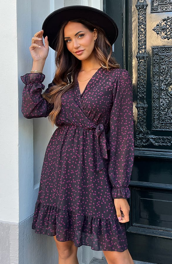 Hartjes Strik Jurk Vivian Magenta – shoparchief