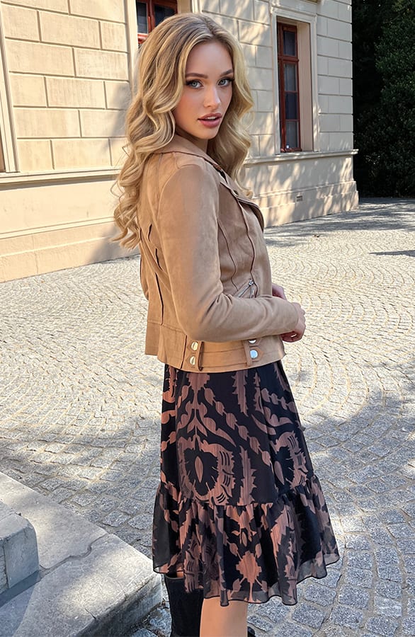 Jessie Biker Jacket Camel – shoparchief — foto 7