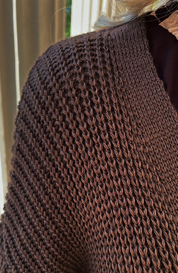Lang Gebreid Vest Molly Choco – shoparchief — foto 5