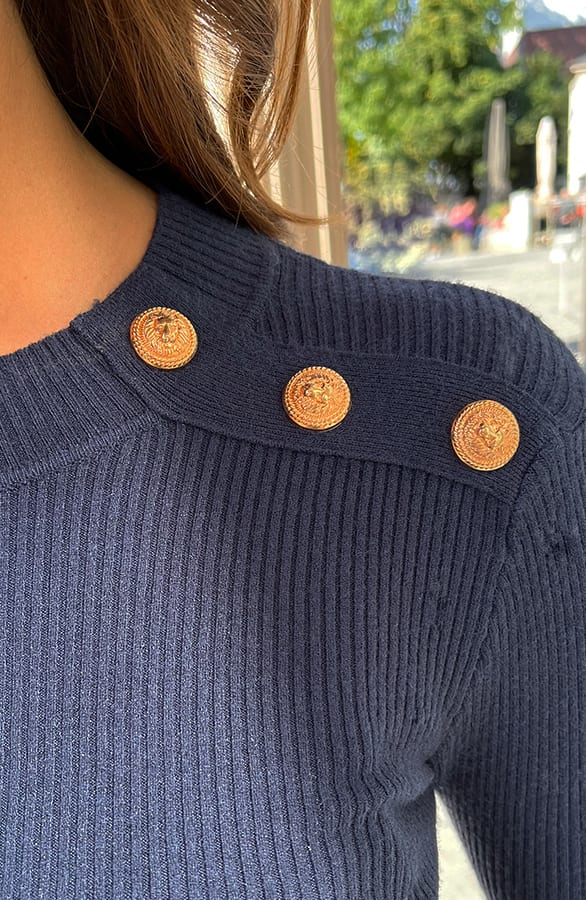 Longsleeve Stretch Trui Suzanne Marine – shoparchief — foto 5