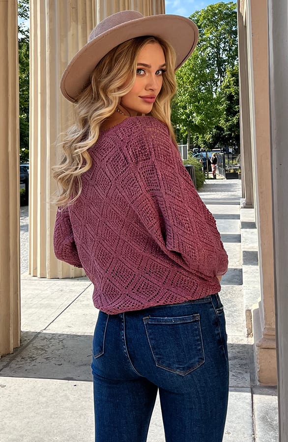 Lurex Patronen Top Lily Roze – shoparchief — foto 4
