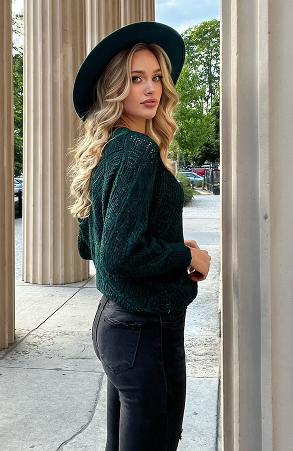 Lurex Patronen Top Lily Smaragd – shoparchief — foto 6
