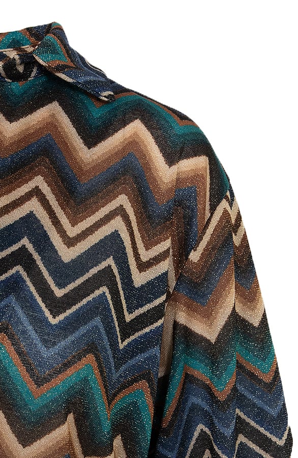 Lurex Print Jurk Mickey Blauw – shoparchief — foto 8