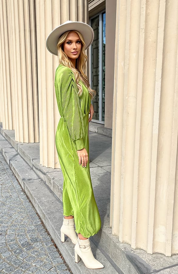 Luxury Maxi Dress Carmell Olive – shoparchief — foto 5