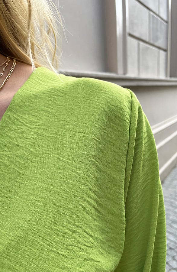 Midi Jurk Met Zakken Leah Olive – shoparchief — foto 5