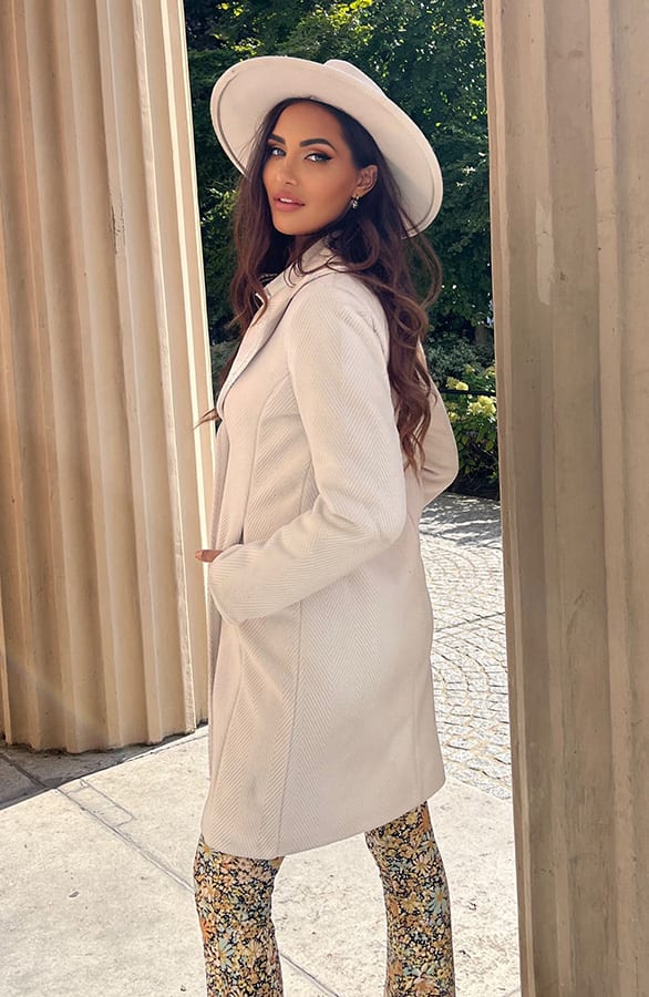 Ribbel Trenchcoat Estelle Ecru – shoparchief — foto 4