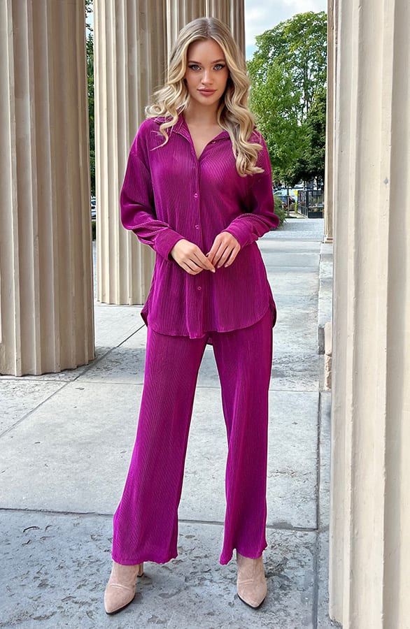 Ribstof Broek Ellis Magenta – shoparchief — foto 4