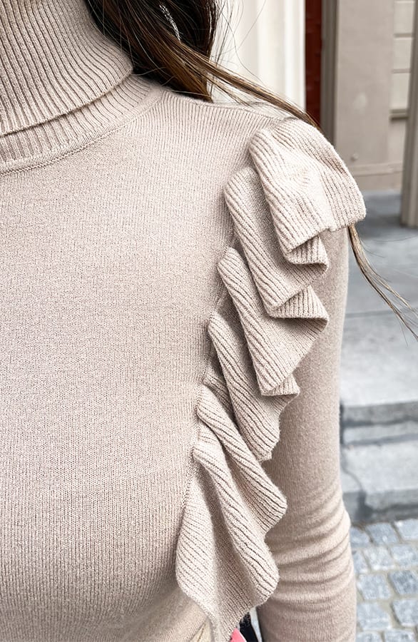 Ruches Col Trui Jackie Beige – shoparchief — foto 5