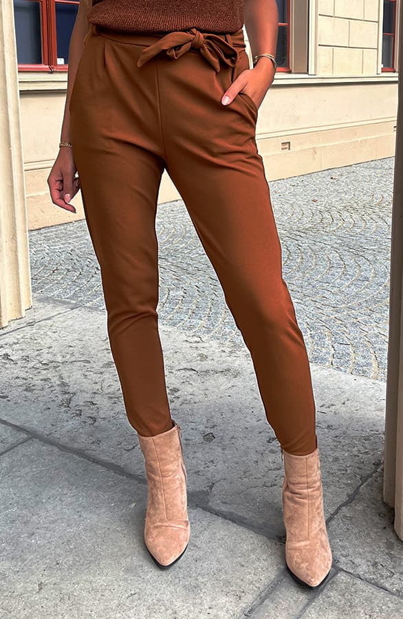 Strik Broek Claire Cognac – shoparchief