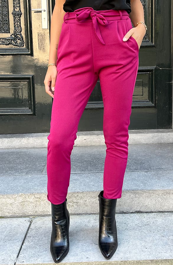 Strik Broek Claire Magenta – shoparchief
