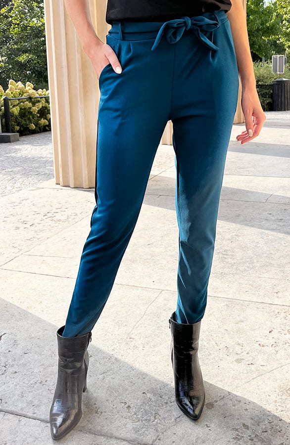 Strik Broek Claire Petrol – shoparchief