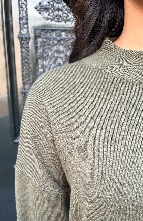 Sweater Dress Kyra Army – shoparchief — foto 7