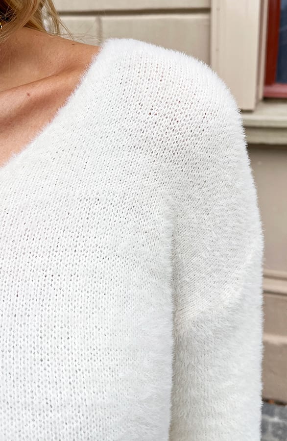 Zachtgebreide Trui Aylin Ecru – shoparchief — foto 5