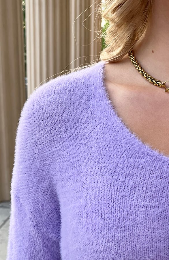 Zachtgebreide Trui Aylin Lila – shoparchief — foto 5