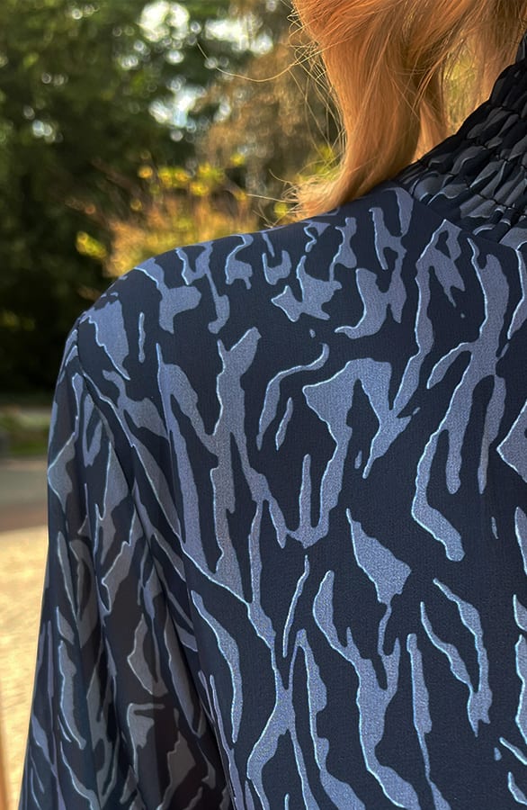 Zebraprint Col Jurk Dalina Blauw – shoparchief — foto 6