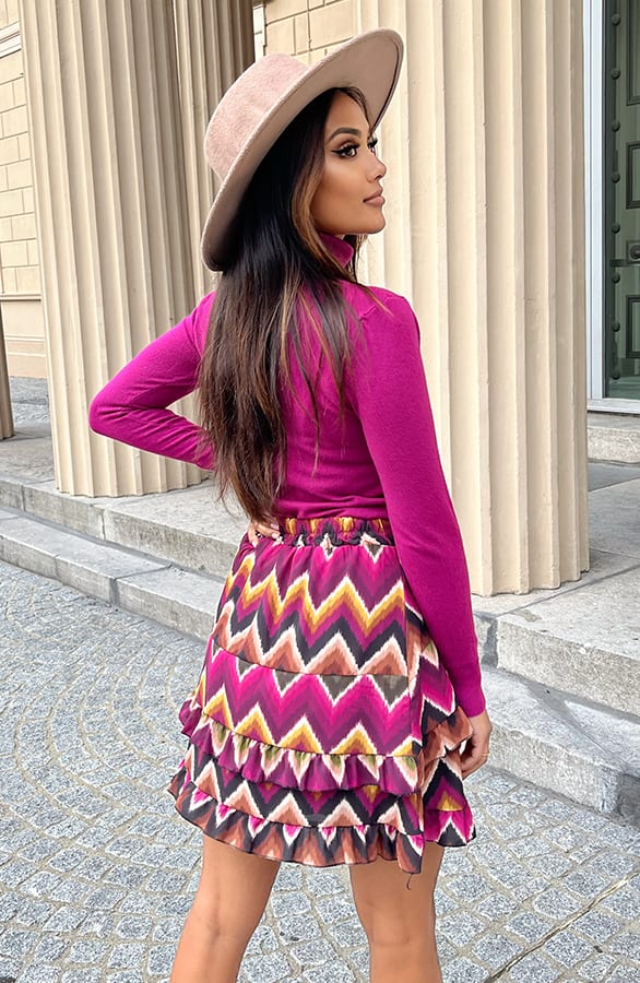 Aztec Rok met Patroon Avia Magenta – shoparchief — foto 5
