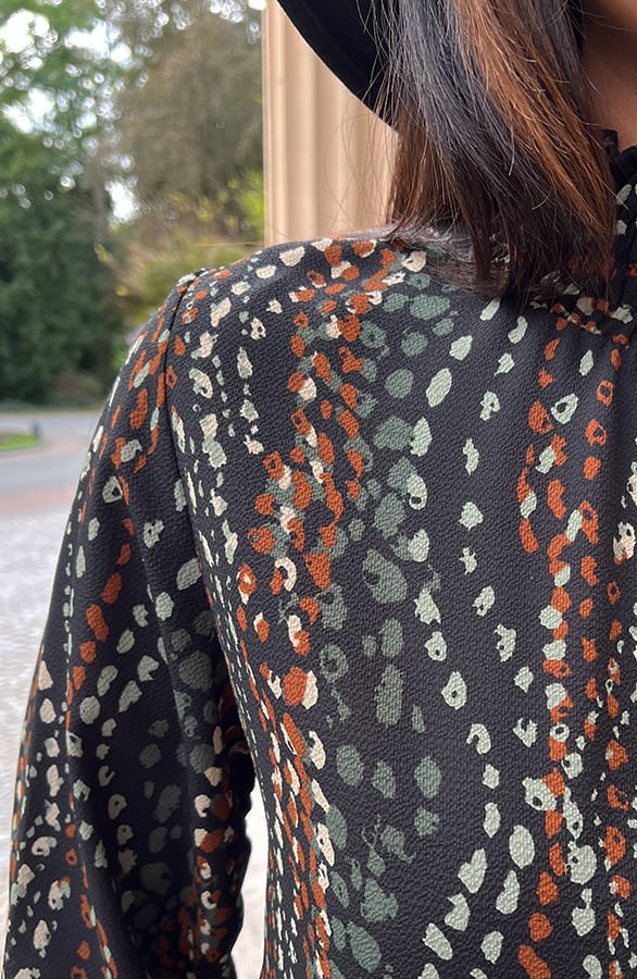 Col Blouse Met Print Philley Army – shoparchief — foto 5