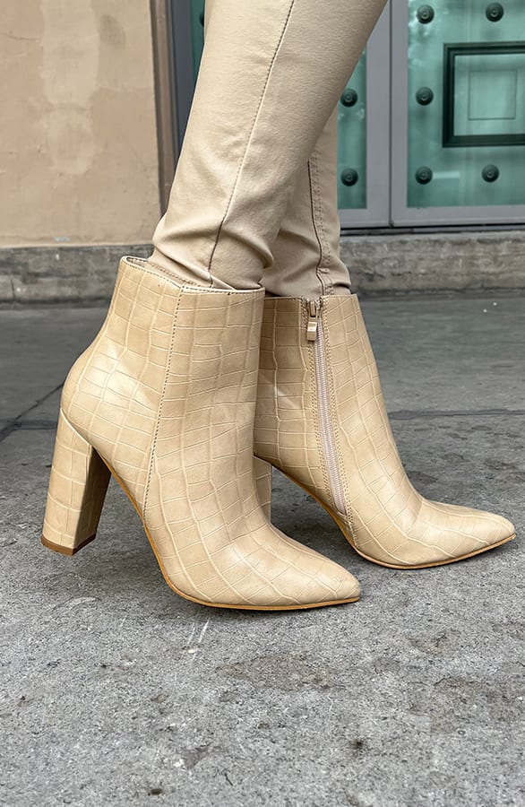 Croco Boots Alice Beige – shoparchief — foto 2