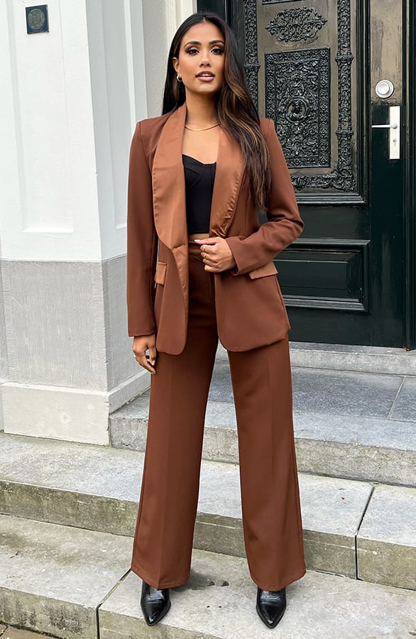 Dames Pantalon Jaci Choco – shoparchief — foto 2