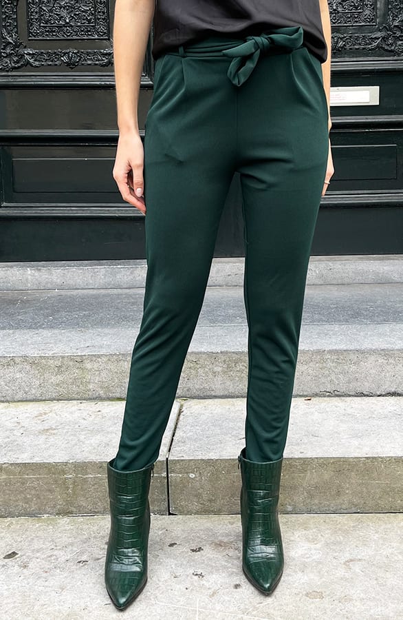 Strik Broek Claire Smaragdgroen – shoparchief — foto 5