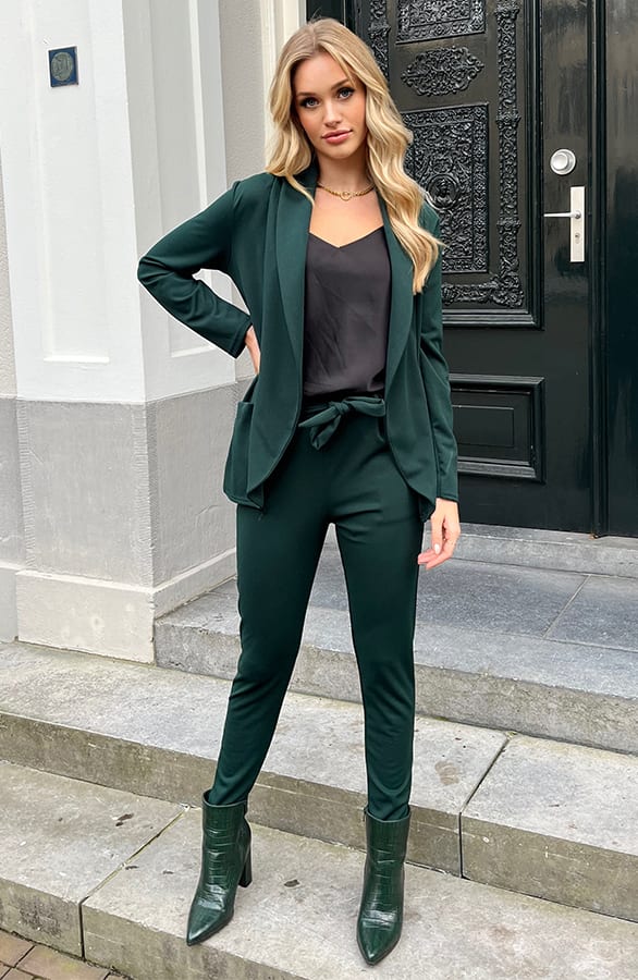 Strik Broek Claire Smaragdgroen – shoparchief — foto 9