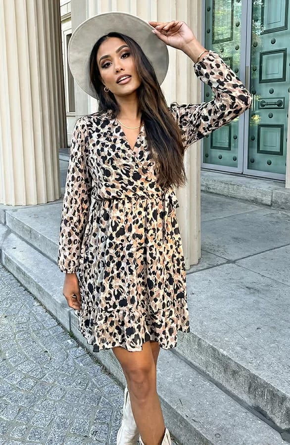 Dots Strik Jurk Vivian Beige – shoparchief — foto 2