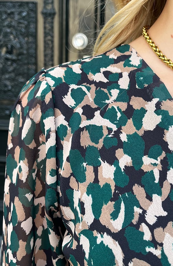 Dots Strik Jurk Vivian Smaragd – shoparchief — foto 7