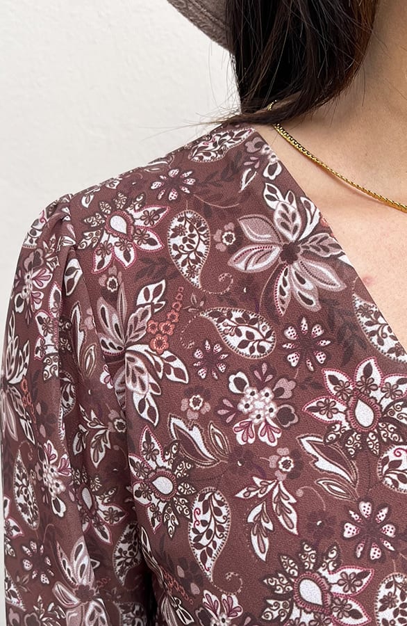 Flower Strik Jurk Vivian Choco – shoparchief — foto 6