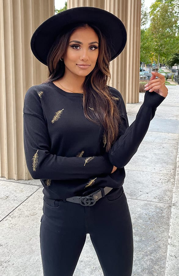 Gouden Veren Trui Romee Zwart – truien — foto 14