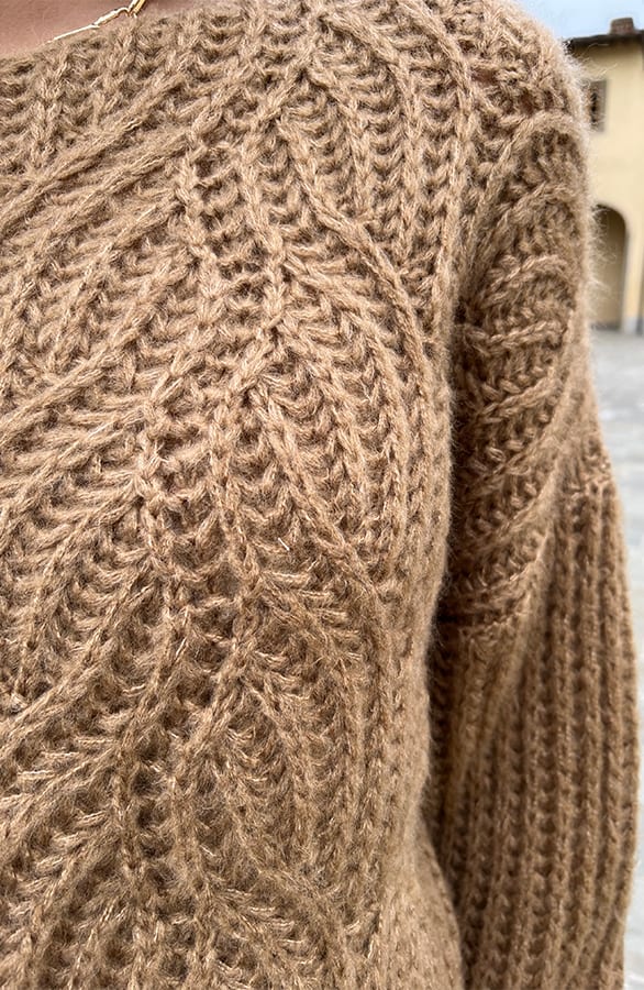 Grof Gebreide Trui Vanessa Camel – shoparchief — foto 5