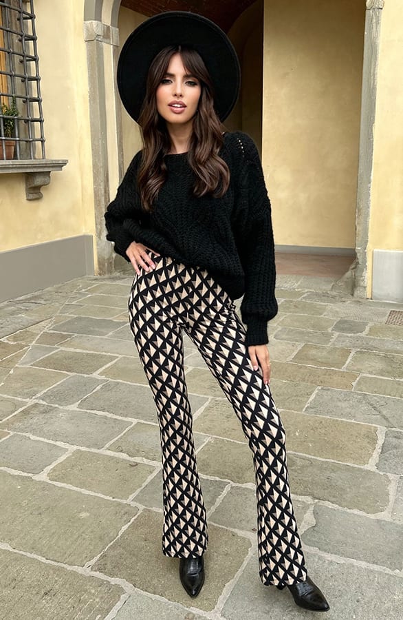 Grof Gebreide Trui Vanessa Zwart – shoparchief — foto 5