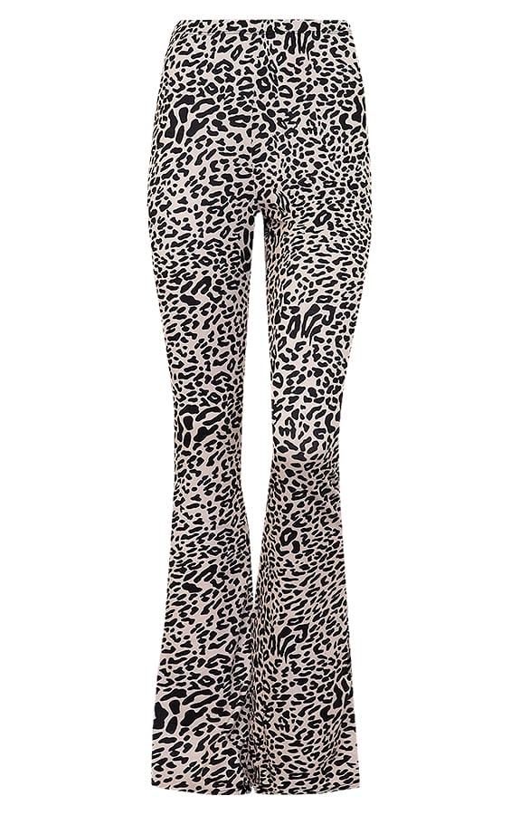Janine Flared Broek Leopard Beige – shoparchief