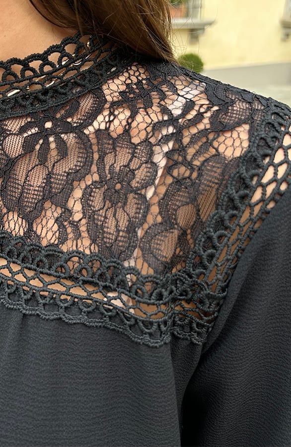 Lace Blouse met Ruffle Carley – shoparchief — foto 5