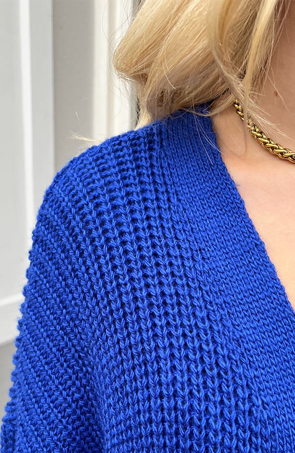 Lang Gebreid Vest Molly Kobalt 2.0 – shoparchief — foto 6