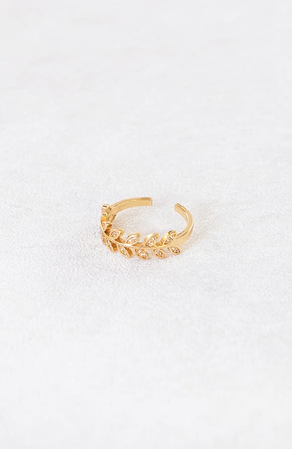 Leaves Diamond Ring Jenice Goud – shoparchief