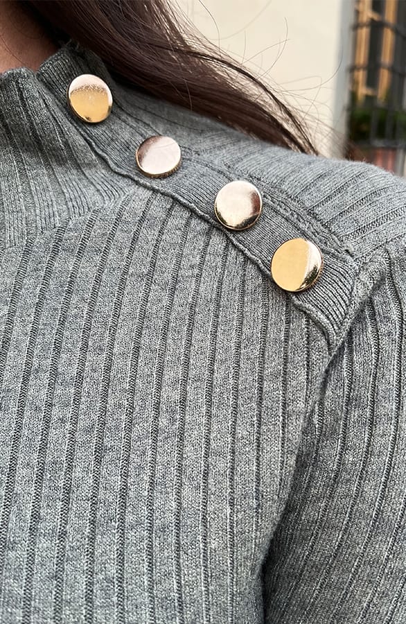 Longsleeve Stretch Jurk Nicka Army – shoparchief — foto 6