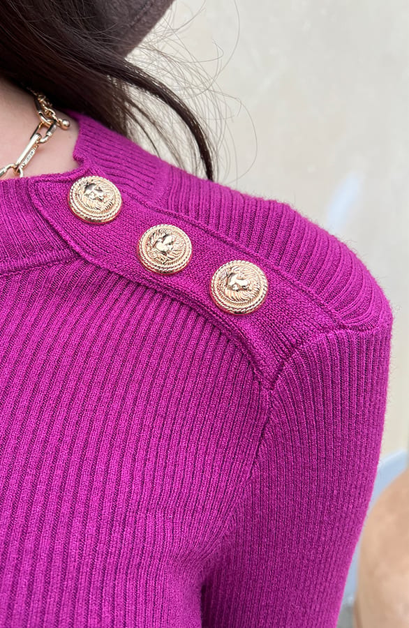 Longsleeve Stretch Trui Suzanne Magenta – shoparchief — foto 4