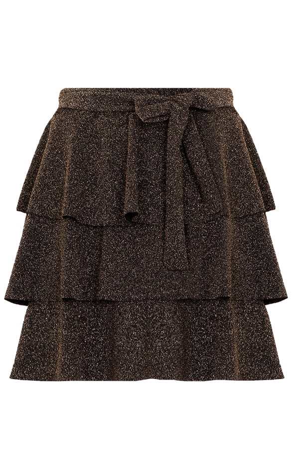 Lurex Ruffle Rok Elena Goud – shoparchief